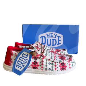 Hey Dude Wally Ugly Sweater Cream Men's Shoe Size 10 SKU#C24264